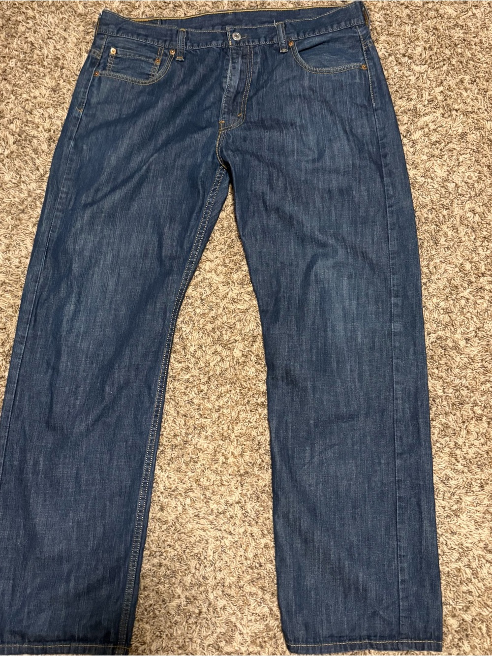 Levi's Men's Indigo Relaxed Straight Jeans